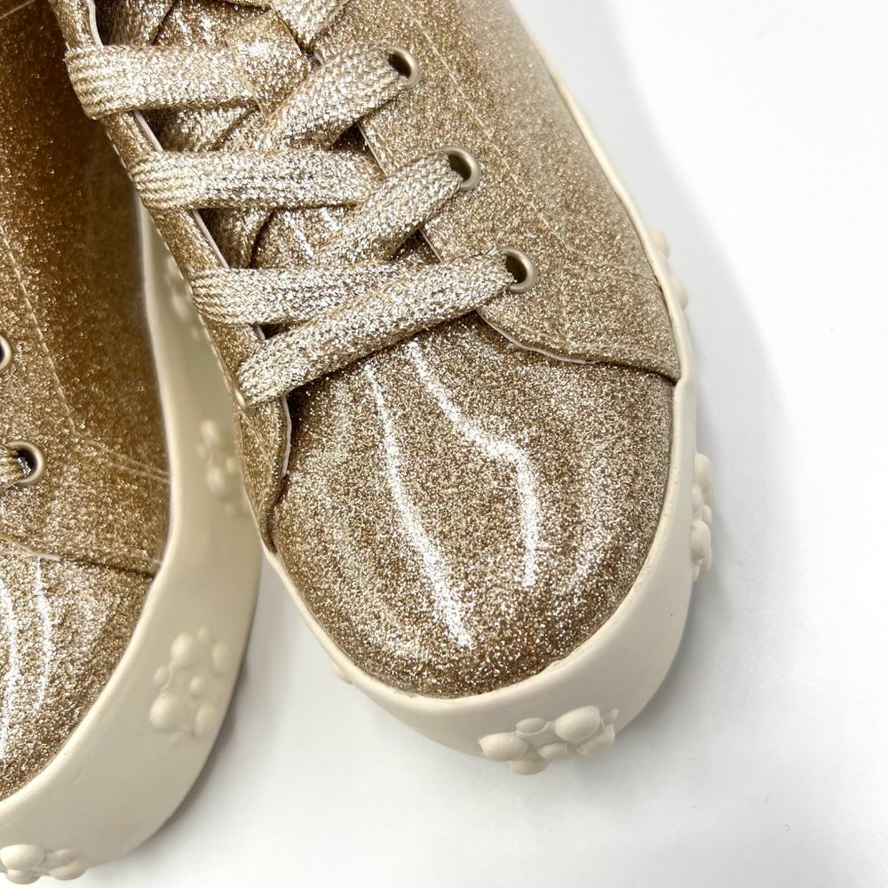 Katy Perry Womens Size‎ 7.5 The Florral Champagne Sparkly Sneakers Shoes 7.5M - Picture 5 of 13